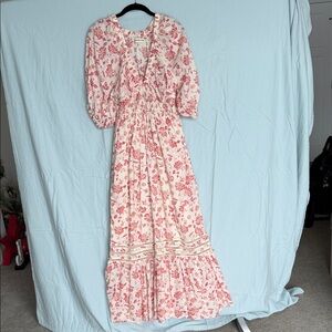 The Normal Brand Pink Floral Long Sleeve Dress